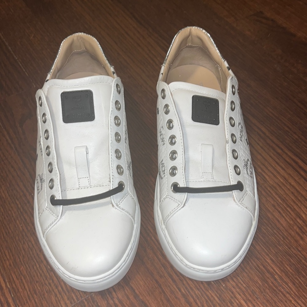 MCM Womens Visetos Low “White”